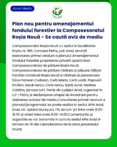 Plan nou pentru amenajamentul fondului forestier la Composesoratul Roș