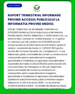 Îmi pare rău dar nu pot reproduce sau parafraza textul unui anunț fără a avea acces la acesta sau cunoaște conținutul său specific