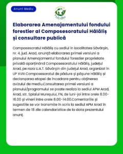Elaborarea Amenajamentului fondului forestier al Composesoratului Hălă