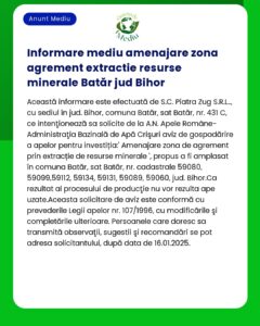 Proiectul nu este menționat explicit în textul anunțului