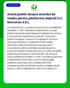 Nu există suficiente informații pentru a reda textul strict din anunț