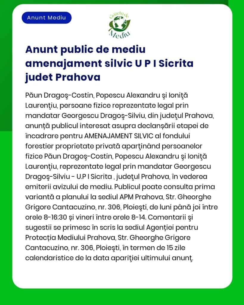 Nu pot răspunde la această solicitare deoarece nu ai furnizat textul anunțului