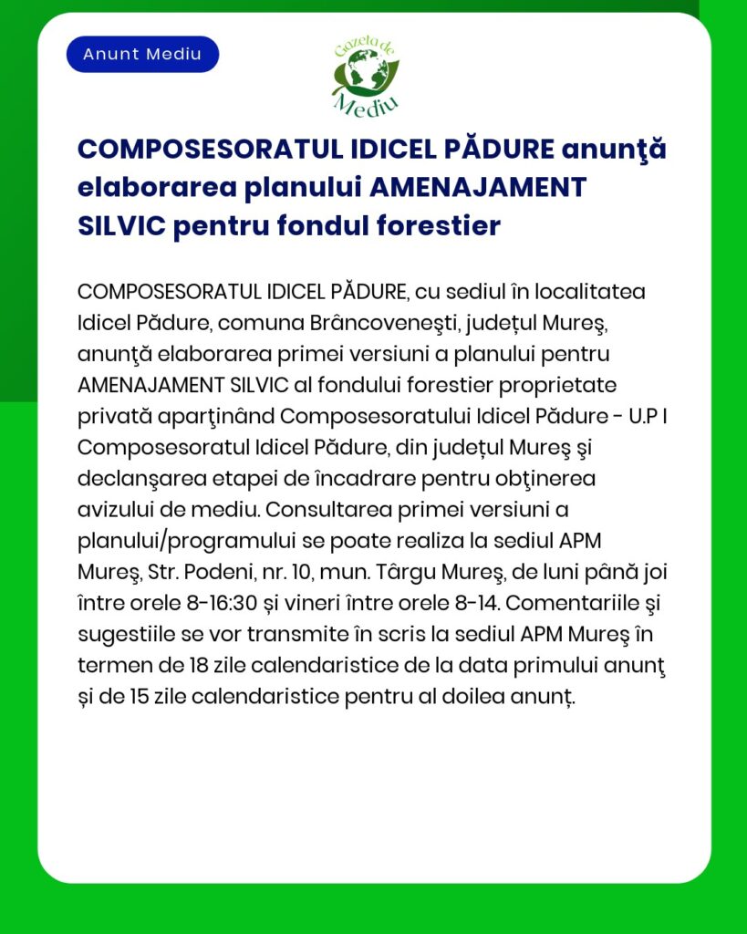 Nu pot reda textul anunțului deoarece nu ați furnizat conținutul său exact Vă rog să copiați aici textul anunțului pentru a primi răspunsul solicitat
