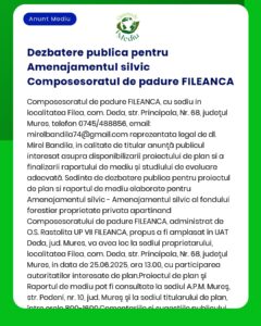 Nu există suficiente informații concrete din textul anunțului pentru a reda conținutul exact cerut