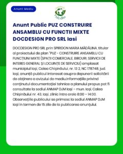 Nu pot furniza textul anunțului deoarece nu ai inclus conținutul acestuia în solicitarea ta