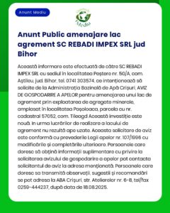 Nu pot reda textul anunțului deoarece nu ai furnizat conținutul exact al acestuia