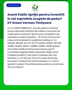 Anunt Public Sprijin pentru investitii in noi suprafete ocupate de pad
