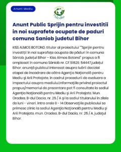 Anunt Public Sprijin pentru investitii in noi suprafete ocupate de pad