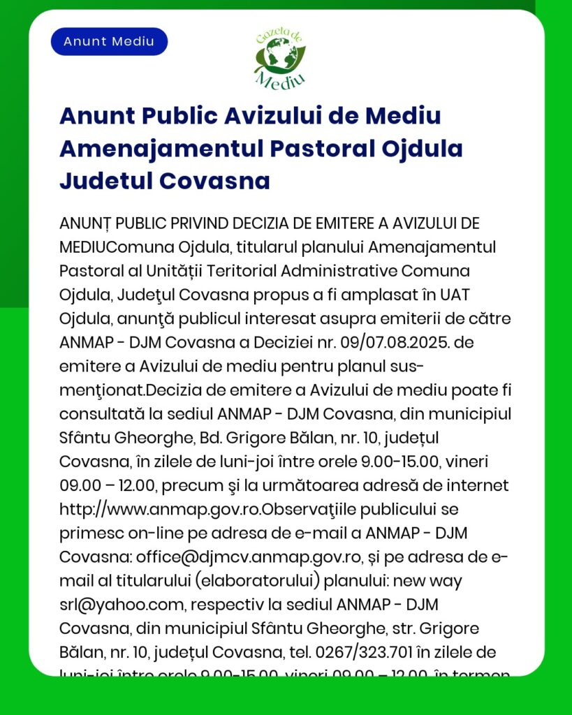 Nu pot furniza textul solicitat deoarece nu ați introdus anunțul Vă rog să introduceți conținutul exact al anunțului pentru a primi textul conform instrucțiunilor