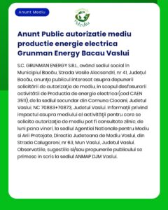 Nu am găsit informații despre un astfel de anunț în textul furnizat