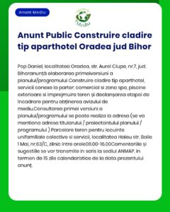 Construirea unui bloc de locuințe în Oradea județul Bihor