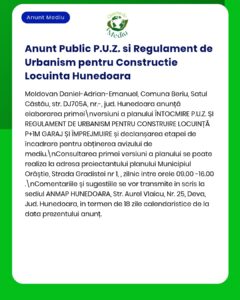 PUZ și reglementări pentru construirea locuințe în Hunedoara