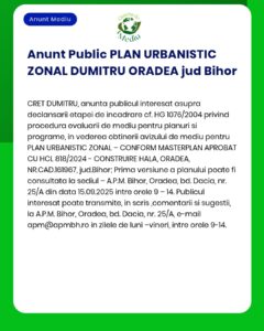 Plan Urbanistic Zonal Oradea județul Bihor
