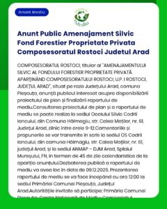 Anunt Public Amenajament Silvic Fond Forestier Proprietate Privata Com