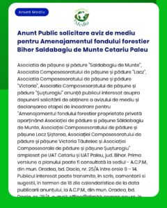 Anunt Public solicitare aviz de mediu pentru Amenajamentul fondului fo