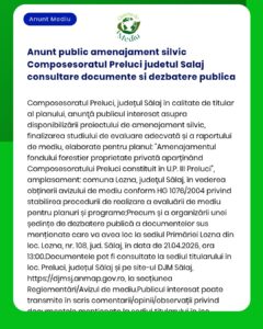 Anunt public amenajament silvic Composesoratul Preluci judetul Salaj c