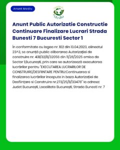 Anunt Public Autorizatie Constructie Continuare Finalizare Lucrari Str