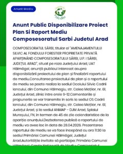 Anunt Public Disponibilizare Proiect Plan Si Raport Mediu Composesorat