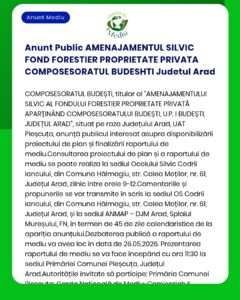 Anunt Public AMENAJAMENTUL SILVIC FOND FORESTIER PROPRIETATE PRIVATA C
