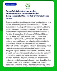 Anunt Public Evaluare de Mediu Amenajamentul Fondului Forestier Compos