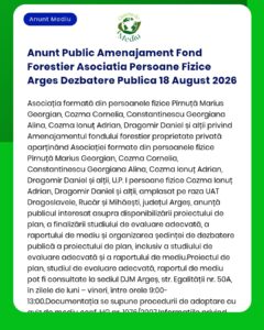 Anunt Public Amenajament Fond Forestier Asociatia Persoane Fizice Arge