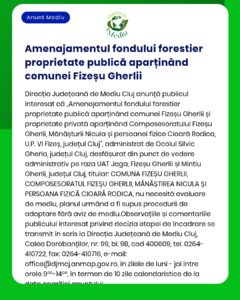 Amenajamentul fondului forestier proprietate publică aparținând comune
