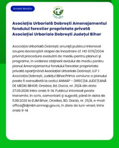 Asociația Urbarială Dobrești Amenajamentul fondului forestier propriet