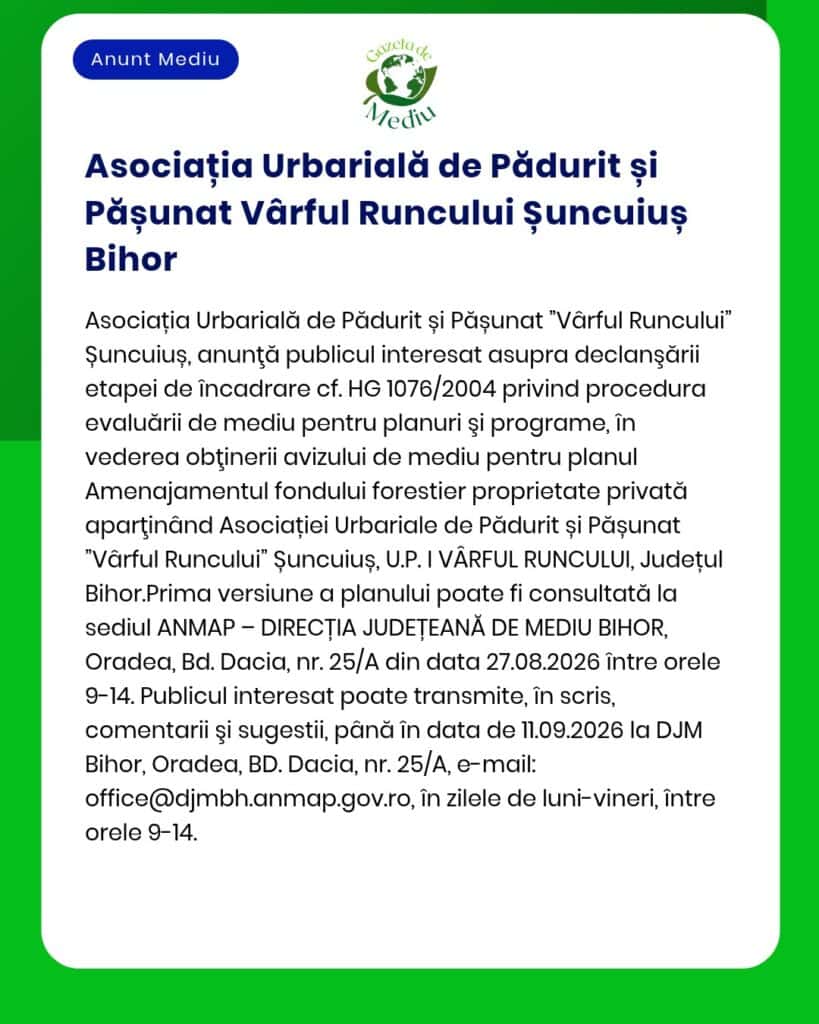 Asociația Urbarială de Pădurit și Pășunat Vârful Runcului Șuncuiuș Bih