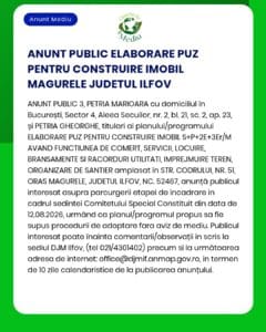 Elaborarea planului urbanistic zonal pentru o clădire rezidențială în Magurele, Ilfov.